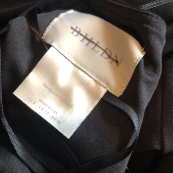 BHLDN Anthropologie Valdis Dress Black midi NEW - Picture 10 of 10